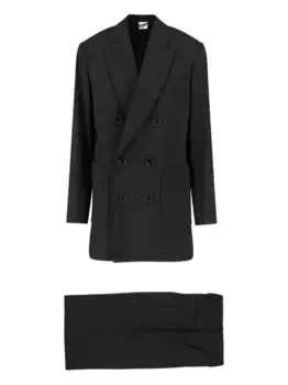 Двубортный карманный костюм ASPESI, черный