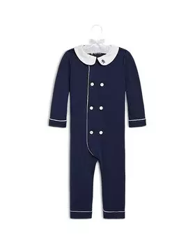 Двубортный комбинезон из органического хлопка для мальчиков Ralph Lauren — для малышей, синий