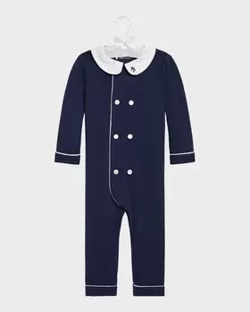 Двубортный комбинезон с вышивкой для мальчика, размер 3–24 мес. Ralph Lauren Childrenswear