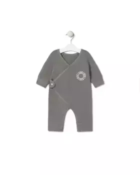 Двубортный комбинезон в мягком цвете пике Tous, серый