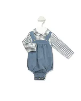 Двубортный комплект для мальчика синего цвета BABID, синий