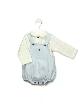 Двубортный комплект для мальчика синего цвета BABID, синий