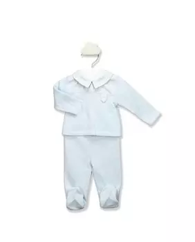 Двубортный комплект для мальчика синего цвета BABID, синий