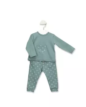 Двубортный комплект для мальчика зеленого цвета BABID, зеленый