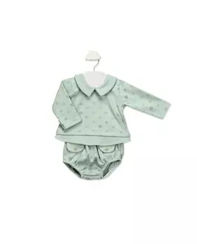 Двубортный комплект для мальчика зеленого цвета BABID, зеленый