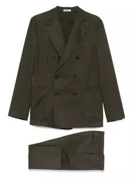 Двубортный костюм Boglioli, зеленый