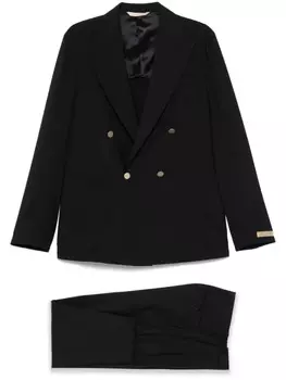 Двубортный костюм Briglia 1949 года, черный