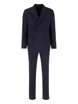 Двубортный костюм COLAMARINO, синий