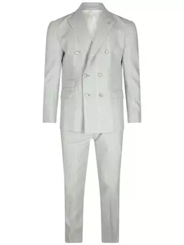 Двубортный костюм-двойка Eleventy, серый