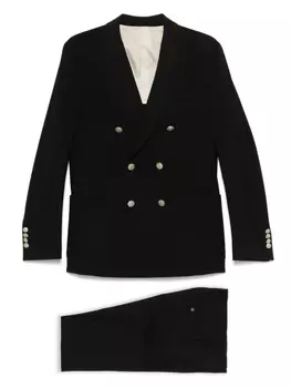 Двубортный костюм Eleventy, черный