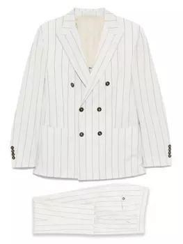 Двубортный костюм Eleventy, серый