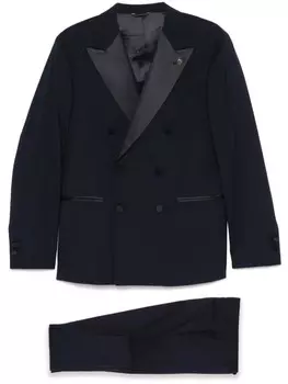 Двубортный костюм Manuel Ritz, синий
