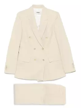 Двубортный костюм Mauro Grifoni, нейтральный