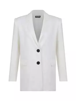 Двубортный льняной пиджак Nocturne, цвет ecru