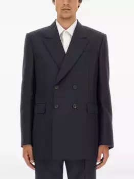 Двубортный пиджак Alexander McQueen, синий