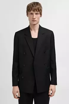 Двубортный пиджак Boston Mango, черный