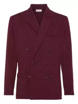 Двубортный пиджак Brunello Cucinelli, красный