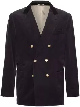 Двубортный пиджак Brunello Cucinelli, серый