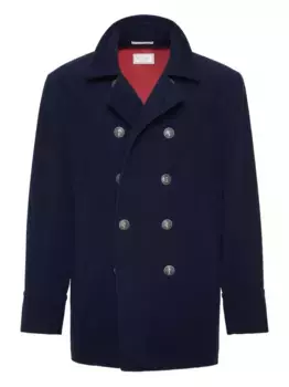 Двубортный пиджак Brunello Cucinelli, синий