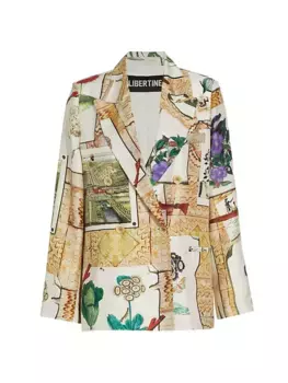 Двубортный пиджак Colfax Libertine, мультиколор