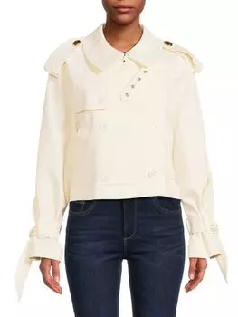 Двубортный пиджак Cyril Tanya Taylor, цвет Chalk