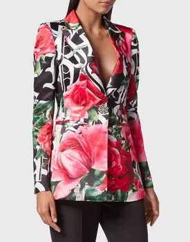 Двубортный пиджак Dark Romance Philipp Plein, цвет Black / Rose