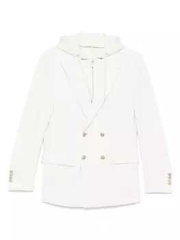 Двубортный пиджак Eleventy, нейтральный