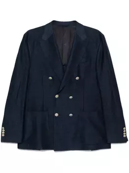 Двубортный пиджак Eleventy, синий