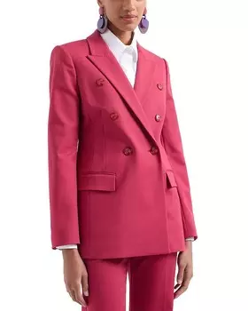 Двубортный пиджак Emporio Armani, розовый
