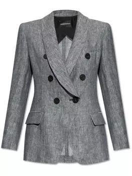 Двубортный пиджак Emporio Armani, синий