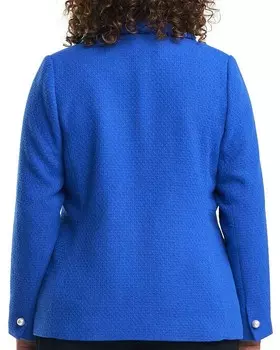 Двубортный пиджак Estelle Plus Courtney букле, синий