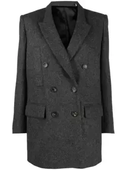 Двубортный пиджак Floyd ISABEL MARANT, серый