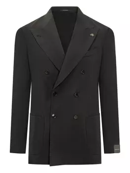 Двубортный пиджак Gabriele Pasini, черный