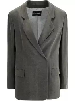 Двубортный пиджак Giorgio Armani, черный