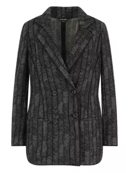 Двубортный пиджак GIORGIO ARMANI, черный