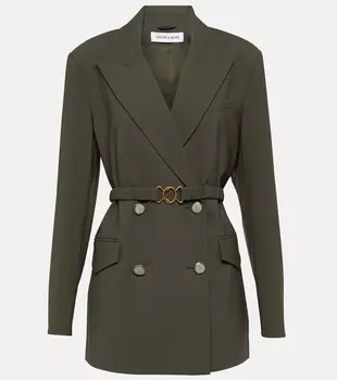 Двубортный пиджак hutchison Veronica Beard, зеленый