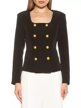 Двубортный пиджак Jacki Alexia Admor, черный