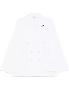 Двубортный пиджак Lardini, белый