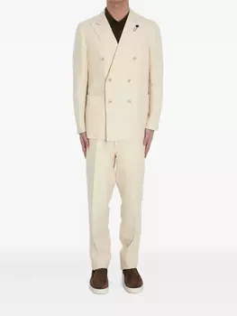 Двубортный пиджак Lardini, нейтральный