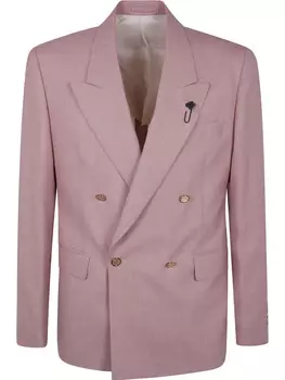 Двубортный пиджак Lardini, розовый
