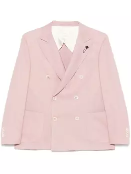 Двубортный пиджак Lardini, розовый