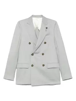 Двубортный пиджак Lardini, зеленый