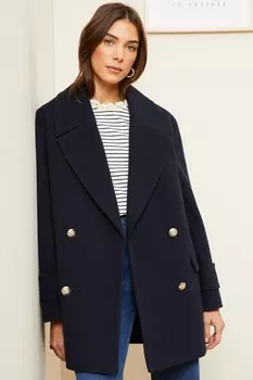 Двубортный пиджак-матроска Love & Roses, синий