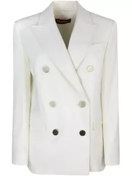 Двубортный пиджак Max Mara, белый