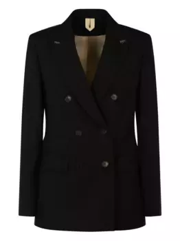 Двубортный пиджак MAX MARA, черный