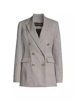 Двубортный пиджак Mia с узором «гусиные лапки» Toccin, мультиколор