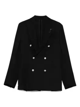 Двубортный пиджак на пуговицах Lardini, синий