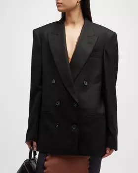 Двубортный пиджак оверсайз Stella McCartney