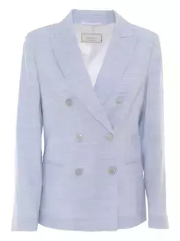 Двубортный пиджак Peserico, синий