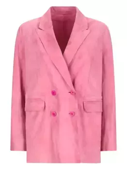 Двубортный пиджак с карманами Salvatore Santoro, розовый